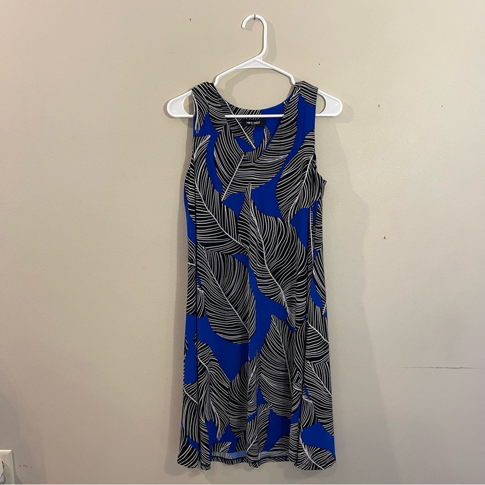Nine West Blue Leaf Dress